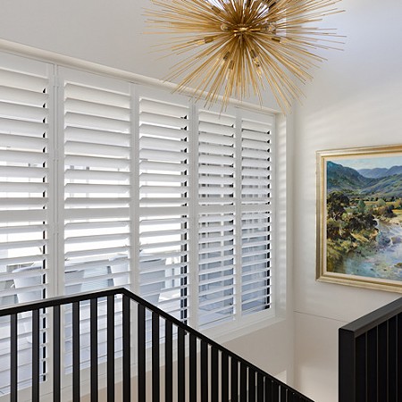 A beautiful space has been created by these shutters with x6 door panels