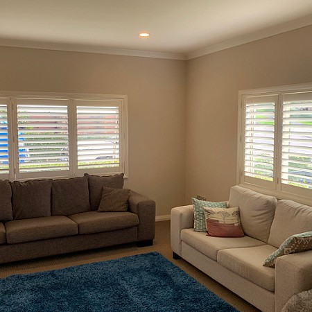 Shutters adding comfort to your lounge