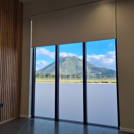 Block Out Roller Blind In An Office