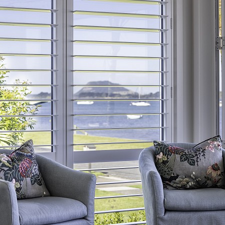 Betta Blind Shutters. View of the harbour